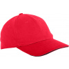 Lahti Pro L1813300 Bavlnené baseballové čiapky, červené, 12 kusov, LahtiPro