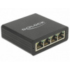 Delock USB 2.0 adaptér [1x DC zásuvka 5,5 mm, zásuvka USB B - 4x RJ45 zásuvka] 62966; 62966