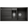 Blanco Metra 6 S, silgranitový drez 1000x500x190 mm, 1,5-komorový, čierna, BLA-525927