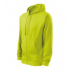 MALFINI TRENDY ZIPPER 410 Mikina pánska 4106218 3XL 62 limetková