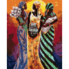 Maľovanie podľa čísel – Tri africké ženy, 80 × 100 cm, bez rámu a bez napnutia plátna 8596530009146