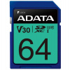 ADATA Premier Pro 64GB SDXC/ UHS-I U3 V30S CL10 (ASDX64GUI3V30S-R)