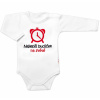 Body dlhý rukáv Nejlepší budíček na světě, Baby Nellys, biele, veľ. 86 74 (6-9m)