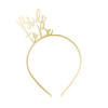 Unique Plastová čelenka Nevesta má byť zlatá