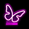 Rappa 2Kids Toys LED NEON LIGHT lampička Motýlik