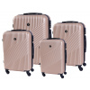 Cestovný kufor BERTOO Milano - champagne SET 4v1
