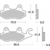 Brzdové destičky DP Brakes přední KAWASAKI NINJA 300 rok 13-15