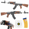 PUŠKA NA PLASTOVÉ GULIČKY 6 mm AK PIŠTOĽ S LASEROM + DARČEK GULIČKY 800KS