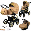 Detský kočík 3v1 BabyLux GoldLux kočík vanička autosedačka