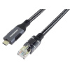 PremiumCord Ethernetový kabel USB-C na LAN RJ45 10/100/1000, 3m ku31net3