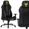 Otočná herná stolička Ergonomická stolička Dragon FURY čierna žltá
