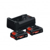 BOSCH Starter set 2x EXBA 18V-40, GAL 12V/18V-80, krabice 1600A0373J