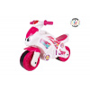 LEAN TOYS Detská plastová motorka ružovo-biela