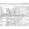 ZUTY Bodkovanie - ODRAZ MESTA VO VODE Rámovanie: vypnuté plátno na rám, Rozmer: 80x100 cm