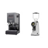 Gaggia New Classic E24 BC, grey + Eureka Helios 75, grey
