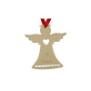 Ozdoba MagicHome Vianoce, Anjel PEACE, závesná, bal. 5 ks