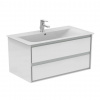Ideal Standard Connect Air Skrinka pod umývadlo, 100x44x52 cm, lesklá biela/svetlosivá mat E0821KN