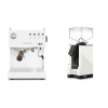 Ascaso Steel DUO PID, White&Wood + Eureka Mignon Silenzio, BL white