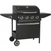 Gril Landmann BBQ plynový gril XL 4.1 (16 kW) s liatinovými roštami, držiakom plynovej fľaše, háčiky na náradie (12249)