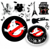 DIGITÁLNA TLAČ Jedlý obrázok na tortu GHOSTBUSTERS HARD ROCK + POSTAVY + TEXT