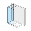 Jika Pure - Sklenená stena L 120 cmx80 cm na sprchovú vaničku 120 cmx80 cm, s úpravou Jika Perla Glass, 120cm x20cm x200 cm H2694210026681