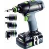 Festool T 18 plus 3 HPC 4,0 I-Set aku vrtací šroubovák, 18 V, 4 Ah 577609