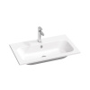Ravak Chrome umývadlo 80x49 cm obdĺžnik umývadlo na nábytok biela XJG01180001