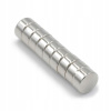 Neodymový valcový magnet 6x3 mm Hunter N45, nosnosť 0,90 kg, 10 ks