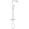 GROHE Tempesta Cosmopolitan nástenný sprchový systém s termostatom, horná sprcha 1jet priemer 210 mm, ručná sprcha 2jet, chróm, 27922001