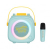 Bluetooth Karaoke set mikrofón a reproduktor KidsVoice Mint