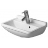 Duravit Starck 3 - Umývadielko, 45x32 cm, s prepadom, s otvorom na batériu, s WonderGliss, biela 07504500001