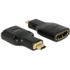 Delock 65664 HDMI adaptér [1x MiniHDMI™ - 1x HDMI zásuvka] čierna; 65664