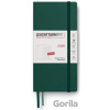 Weekly Planner & Notebook 2026 Wallet (B6+ x A6) Forest Green - tečkovaný - Leuchtturm1917