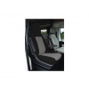 Autopoťah Carbest pre originálnu sedačku VW T6.1 California od roku výroby 2015 - šedá / čierna