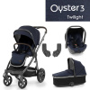Oyster-BabyStyle OYSTER 3 Kombinovaný kočík 4v1 2023 Varianta: twilight
