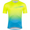 dres FORCE MTB ANGLE kr. rukáv, fluo-modrý Velikost: M
