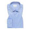 1863 BY ETERNA luxusná keprová košeľa modrá Modern Fit super soft Non Iron, Veľkosť 48