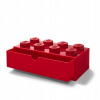 LEGO® stolní box 8 se zásuvkou červený LEGO40211730