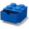 LEGO® Písací box 4 so zásuvkou modrý