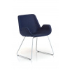 MARTE DESIGN TWELVE TWE201 RIT čalúnené kreslo s oceľovou podnožou