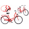 Mestsky bicykel - Turistické bicykle 26 Kands Retro Line Czerwo 2022 (Turistické bicykle 26 Kands Retro Line Czerwo 2022)