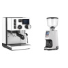 Rancilio Silvia BC PID, white + Eureka Atom Specialty 65, white