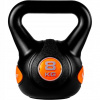 Kettlebelle Movit 8 kg čierna (Movit jedáleň Kettlebell - 8 kg, čierna / oranžová)