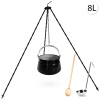 Perfect Home Kotlík s trojnožkou, varechou, naberačkou, 8L, 4ks, Set-95