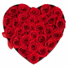 VEVOR Večné ruže 27 ks v krabičke v tvare srdca, večné kvety, červené
