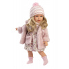 Llorens 54052 LUCIA - realistická bábika s látkovým telom - 40 cm