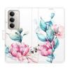 Flip pouzdro iSaprio - Xiaomi Redmi 15 - Beautiful Flower s kapsičkami na karty (Flipové knížkové pouzdro, obal, kryt iSaprio s přihrádkami na karty a motivem)