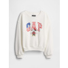 Detská oversize mikina Gap & Disney Americana Biela M Biela Biela