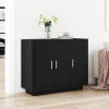 vidaXL Komoda Čierny Dub 92x35x75 cm Zložené Drevá 862750