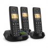 Gigaset PURE 100 AM Trio Analog/DECT telefon Identifikace volajícího Černá